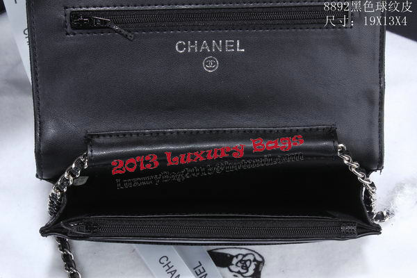 Chanel Cannage Pattern Leather Flap Shoulder Bag A8892 Black Chanel Cannage Pattern Leather Flap Shoulder Bag A8892 Black