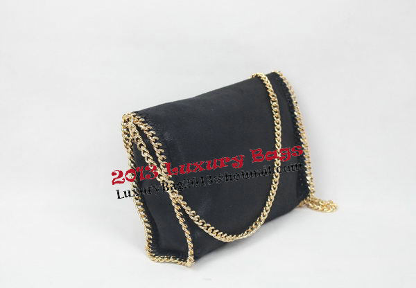 Stella McCartney Falabella Black PVC Cross Body Bag 875 Gold