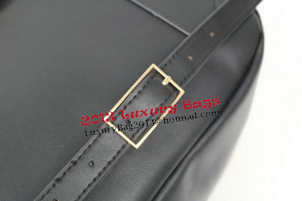 Stella McCartney Smooth Calfskin Leather Backpack 878 Black