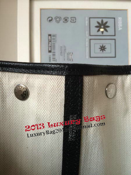 Hermes Garden Party 36CM Bag Canvas Leather H11M Black&White