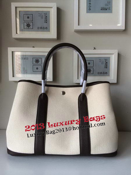 Hermes Garden Party 36CM Bag Canvas Leather H11M Brown