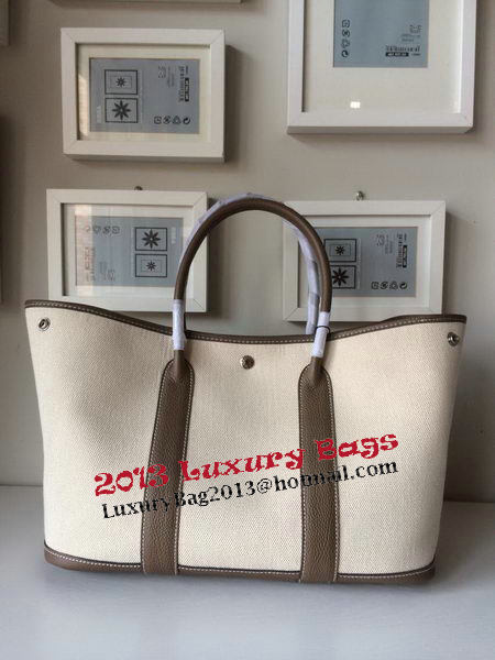 Hermes Garden Party 36CM Bag Canvas Leather H11M Grey