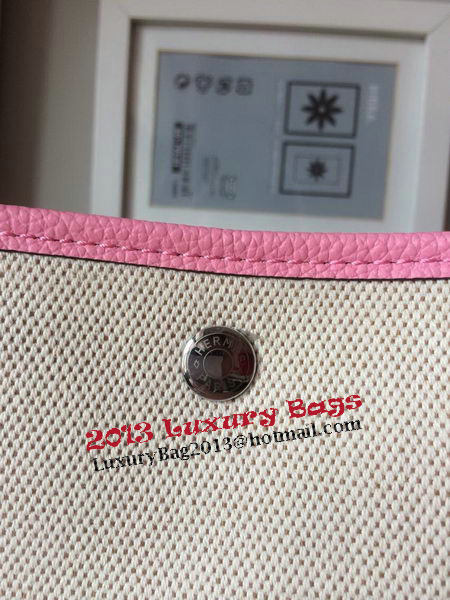 Hermes Garden Party 36CM Bag Canvas Leather H11M Pink