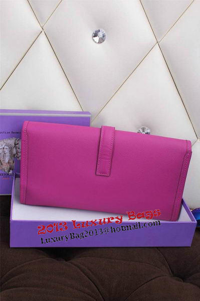 Hermes Jige Clutch Bag Calfskin Leather H258 Purple