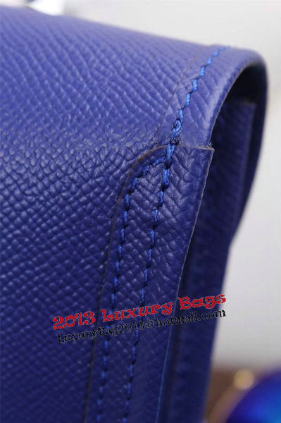 Hermes Jige Clutch Bag Calfskin Leather H258 Royal