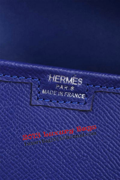 Hermes Jige Clutch Bag Calfskin Leather H258 Royal