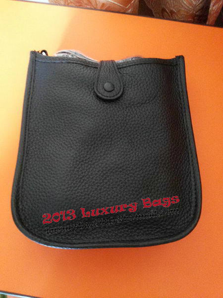 Hermes mini Evelyne Messenger Bag H1608S Black