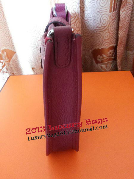 Hermes mini Evelyne Messenger Bag H1608S Burgundy