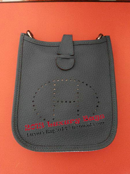 Hermes mini Evelyne Messenger Bag H1608S Dark Blue