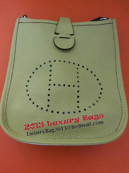 Hermes mini Evelyne Messenger Bag H1608S Light Green
