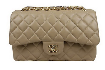 Chanel Classic Flap Bag Apricot Original Leather CF1113 Gold