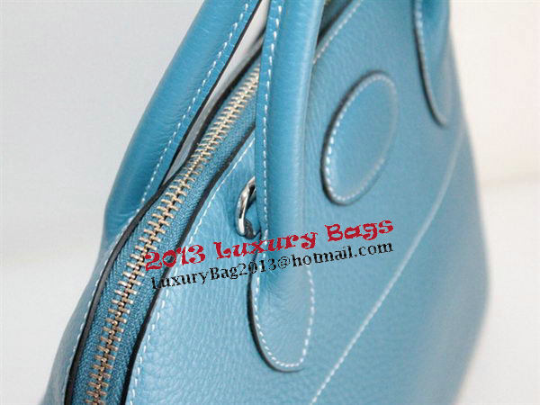Hermes Bolide 37CM Calfskin Leather Tote Bags H509084 Blue
