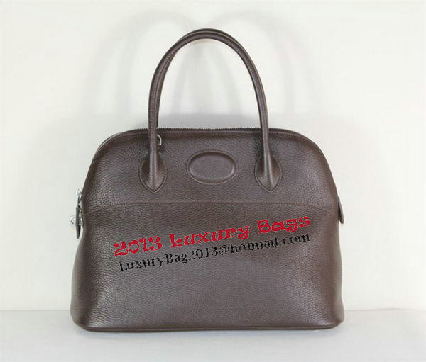 Hermes Bolide 37CM Calfskin Leather Tote Bags H509084 Brown