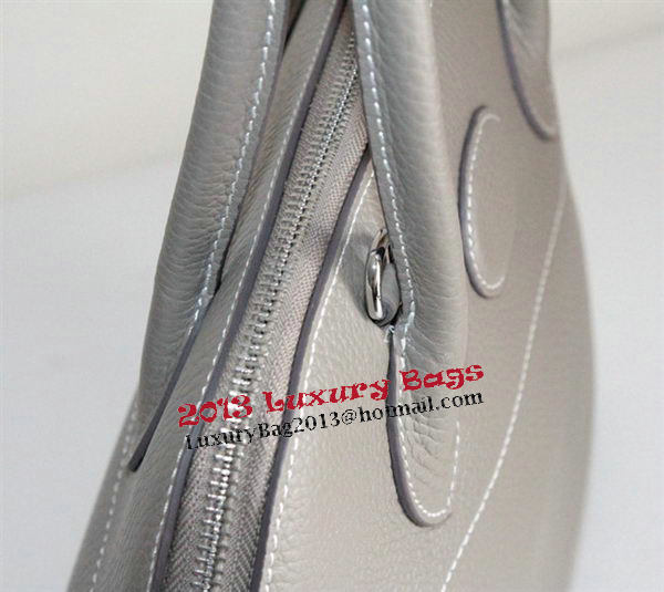 Hermes Bolide 37CM Calfskin Leather Tote Bags H509084 Grey