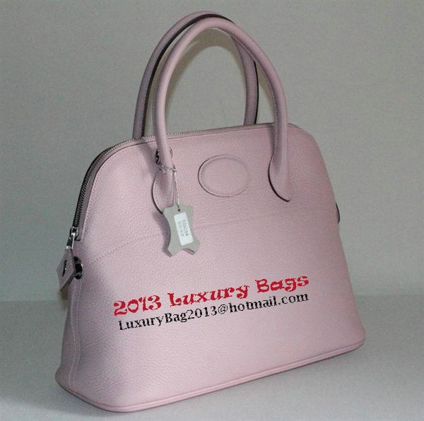 Hermes Bolide 37CM Calfskin Leather Tote Bags H509084 Light Pink