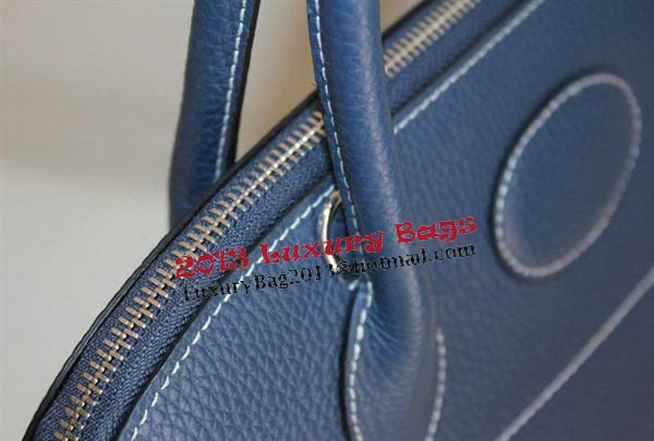 Hermes Bolide 37CM Calfskin Leather Tote Bags H509084 Royal
