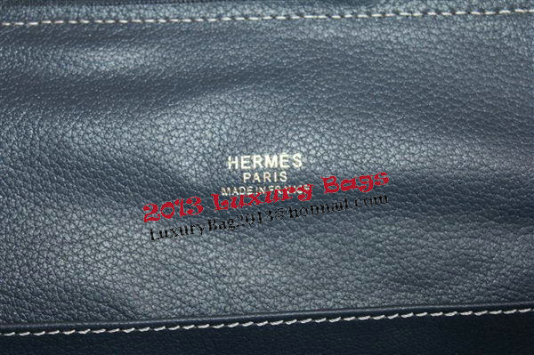Hermes Bolide 37CM Calfskin Leather Tote Bags H509084 Royal