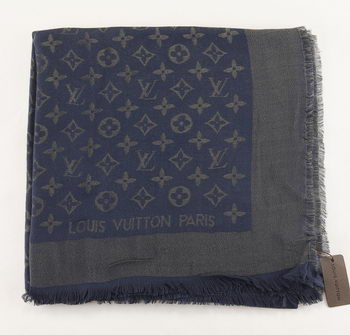 Louis Vuitton Scarves Cotton LV6724B Navy blue