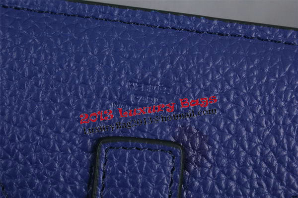 Hermes Jige Clutch Bag Calfskin Leather HQ8059 Blue
