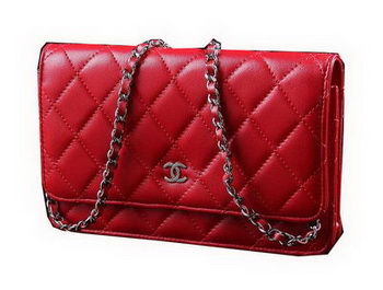 Chanel Matelasse Wallet Sheepskin Leater A31557 Red