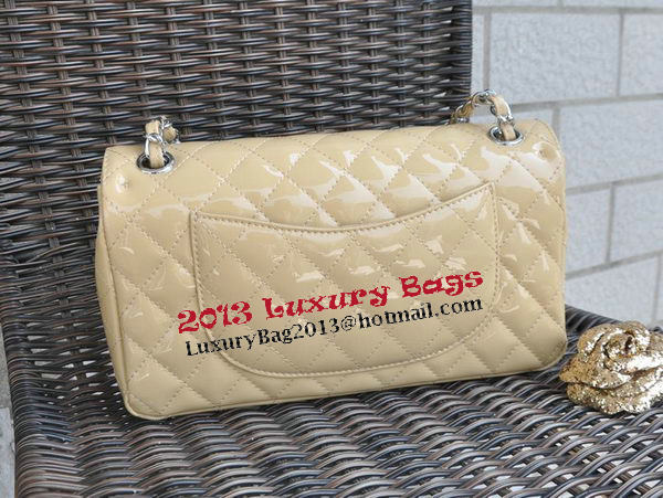Chanel 2.55 Series Bag Apricot Sheepskin Leather CHA1112 Silver