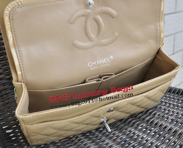 Chanel 2.55 Series Bag Apricot Sheepskin Leather CHA1112 Silver