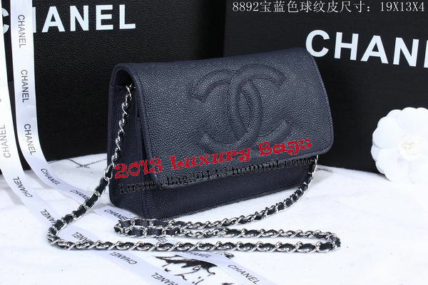 Chanel Cannage Pattern Leather Flap Shoulder Bag A8892 Royal Chanel Cannage Pattern Leather Flap Shoulder Bag A8892 Royal