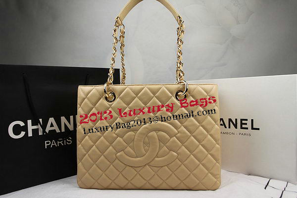 Chanel Classic Coco Bag Apricot GST Caviar Leather A50995 Gold