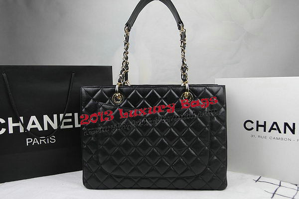 Chanel Classic Coco Bag Black GST Caviar Leather A50995 Gold