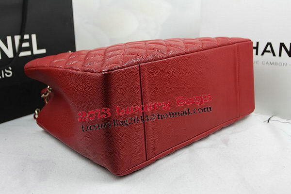 Chanel Classic Coco Bag Red GST Caviar Leather A50995 Gold