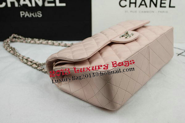 Chanel Classic Flap Bag Beige Original Leather CF1113 Silver