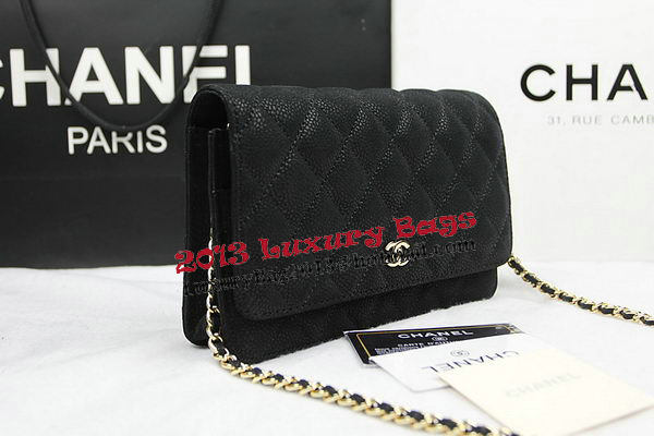 Chanel mini Flap Bag Original Suede Leather A33814 Black