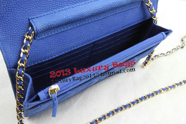 Chanel mini Flap Bag Original Suede Leather A33814 Blue
