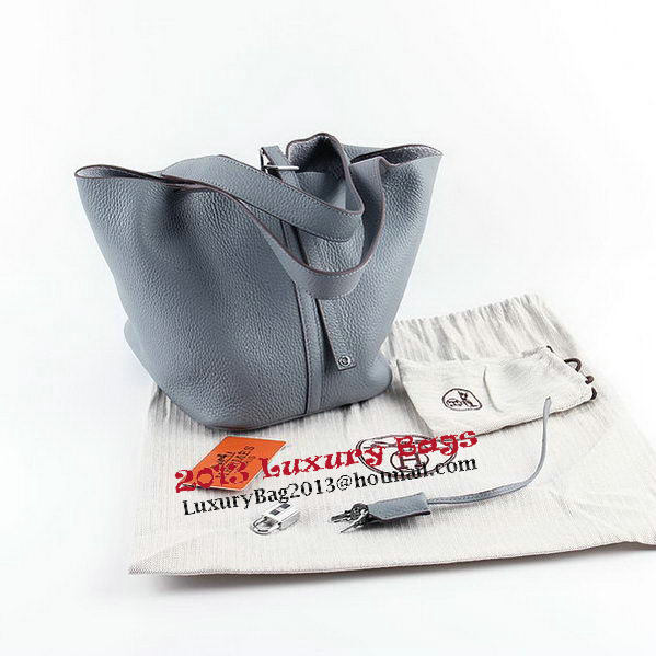 Hermes Picotin Lock MM Bags Clemence Leather H8616 Grey Hermes Picotin Lock MM Bags Clemence Leather H8616 Grey