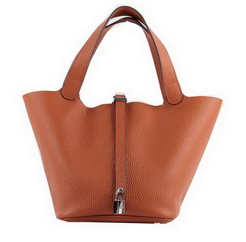 Hermes Picotin Lock MM Bags Clemence Leather H8616 Orange