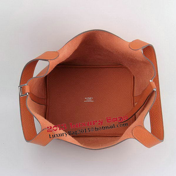 Hermes Picotin Lock MM Bags Clemence Leather H8616 Orange