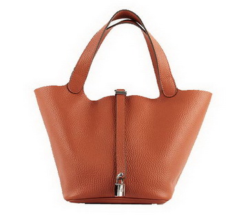 Hermes Picotin Lock PM Bags Clemence Leather H8615 Orange