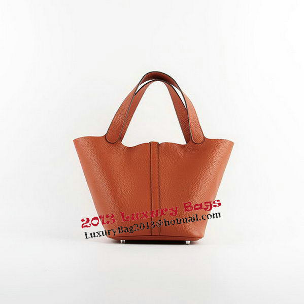 Hermes Picotin Lock PM Bags Clemence Leather H8615 Orange