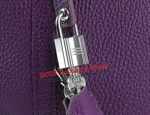 Hermes Picotin Lock PM Bags Clemence Leather H8615 Purple