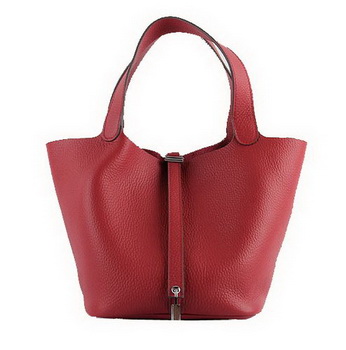 Hermes Picotin Lock PM Bags Clemence Leather H8615 Red