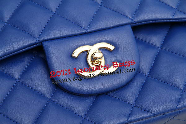 Chanel Jumbo Double Flaps Bags Original Lambskin Leather A36097 Blue