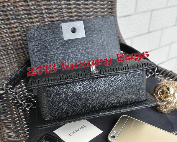 Boy Chanel Small Flap Shoulder Bag Cannage Pattern A67083 Black