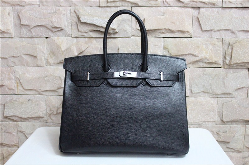 Hermes Birkin 35CM Tote Bag Clemence Leather H6089 Black/Rose/Pink/Green/Blue/Brown