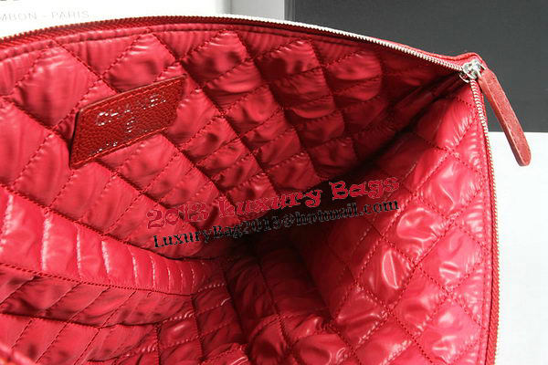 Chanel Clutch Bag Original Cannage Pattern Leather A69254 A69253 Red