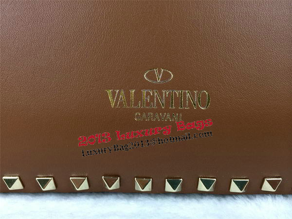 Valentino Garavani Rockstud mini Tote Bag Original Leather VG1916 Wheat