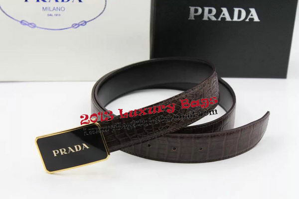 Prada 35mm Belt Croco Leather PB1128A