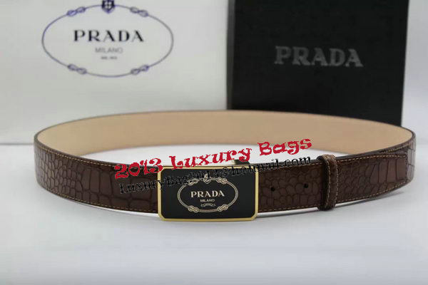 Prada 35mm Belt Croco Leather PB1128B