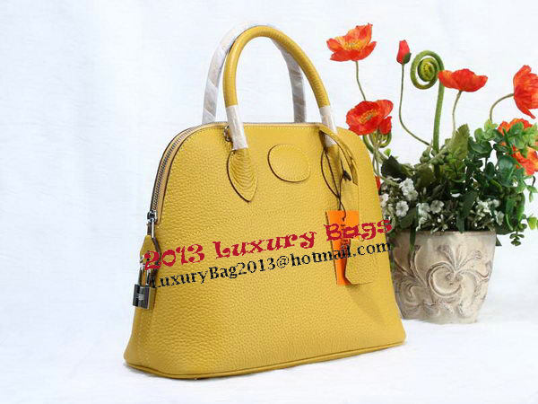 Hermes Bolide 31CM Calfskin Leather Tote Bags H509083 Yellow