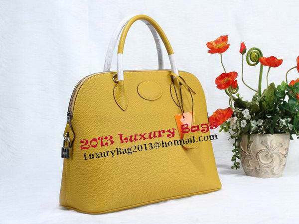 Hermes Bolide 37CM Calfskin Leather Tote Bags H509084 Yellow