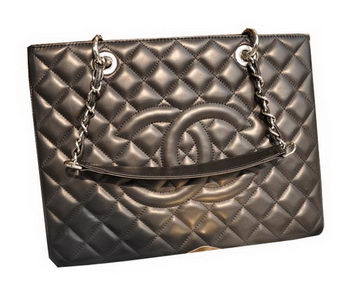 Chanel Classic Coco Bag Black GST Sheepskin Leather A50995 Silver